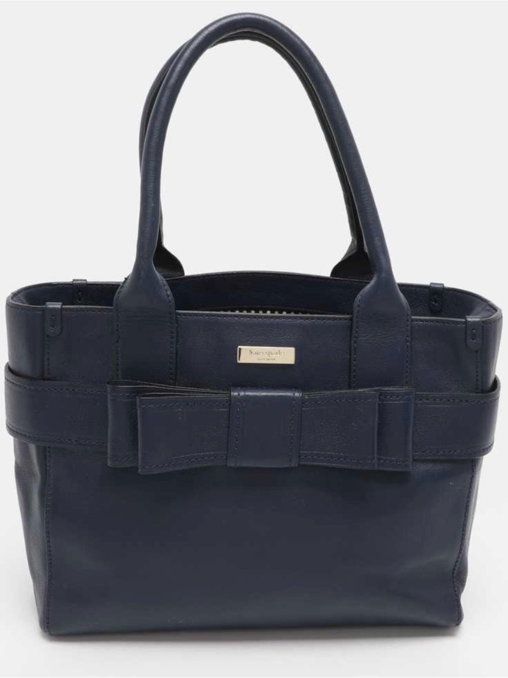Kate Spade Quinn Villabella Avenue Blue Leather Tote